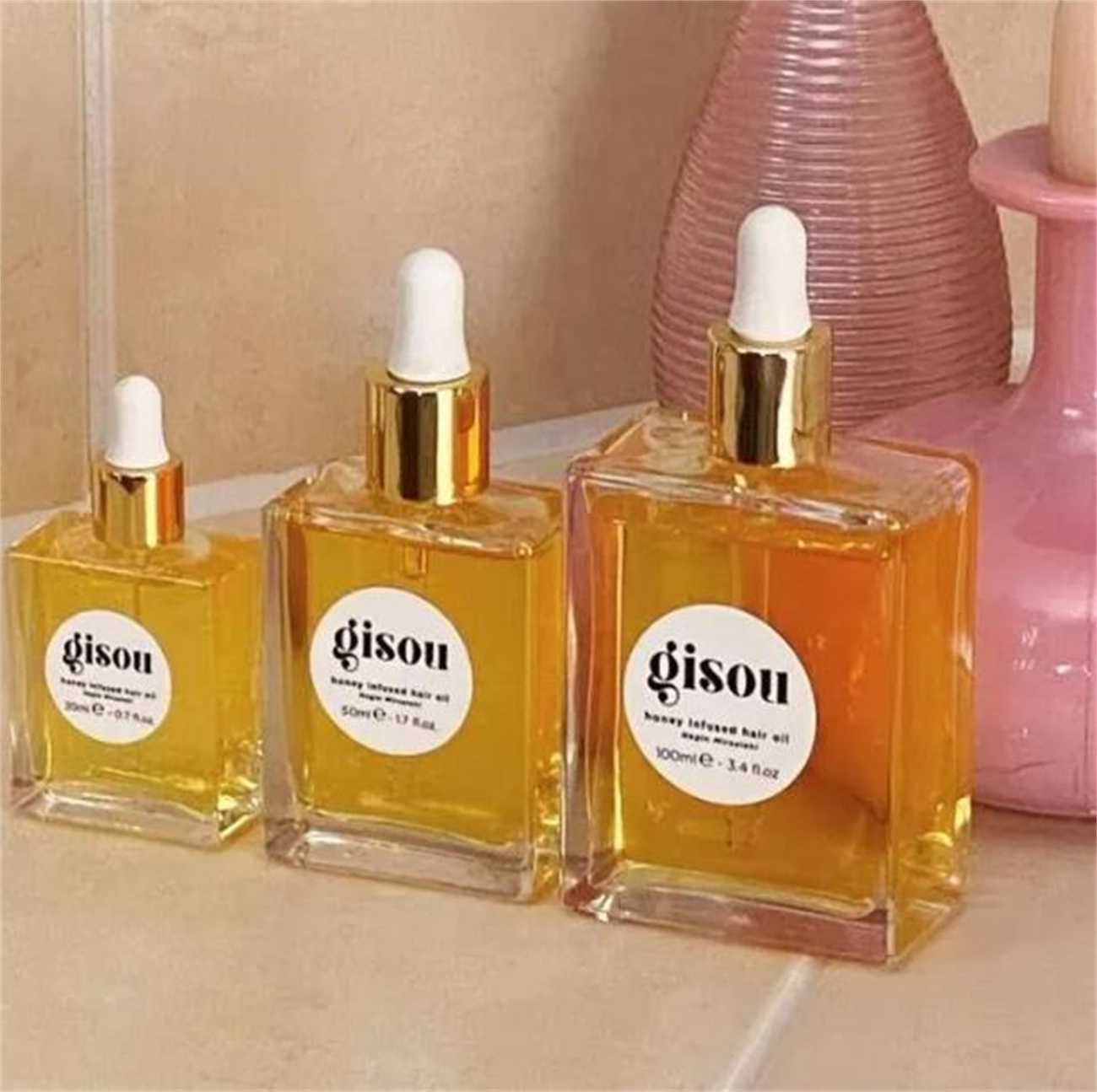 Gisou honey infused hair Perfume 50ml mist shine bonding oil hair care essential oil women styling spray