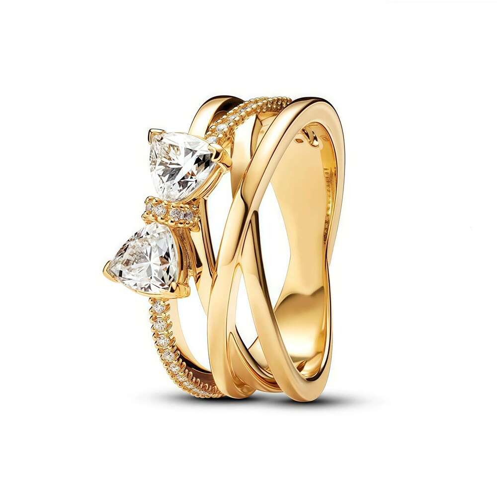 2025 New 925 Silver Ring Red Bow Ring Explosion of Love Finger ring For Women Gift Anniversary Original Designer Fine Jewelry
