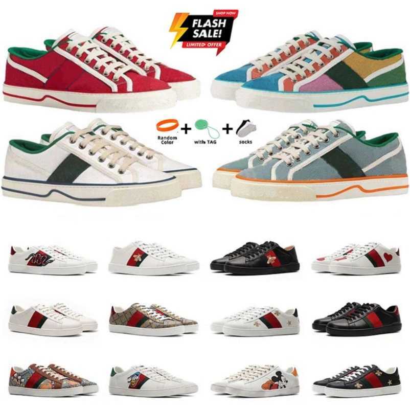 shoes Designer men shoes Women Casual Shoes Sneaker Luxury Low Flat Fashion Tiger Embroidered Black White Red Green Stripes Platform Walking Shoe Sports Sneakers