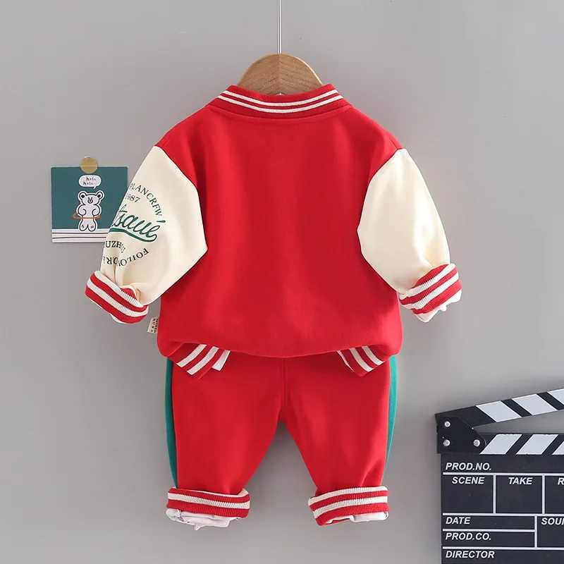 Clothing Sets Baby Boy Fall Clothes Boutique Outfits for Girls Long Sleeve Single Breasted Cardigan Coats Pants Infant Clothing Kids Sportwear Y241129