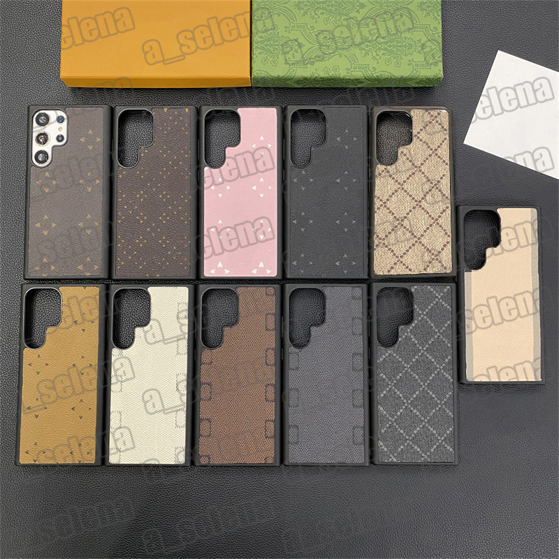 Designer Cell Phone Cases for Samsung S20 S21 S22 S23 S24 Plus S20U S21U S22U S23U S24U Ultra Shockproof Back Cover Cases with Box