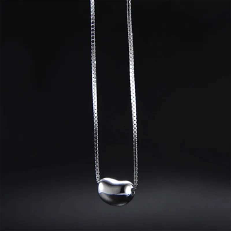 High Quality Silver Color Acacia Bean Pea Pendant Necklace Ladies Godd Gift Charm Fashion JewelryXJ250510