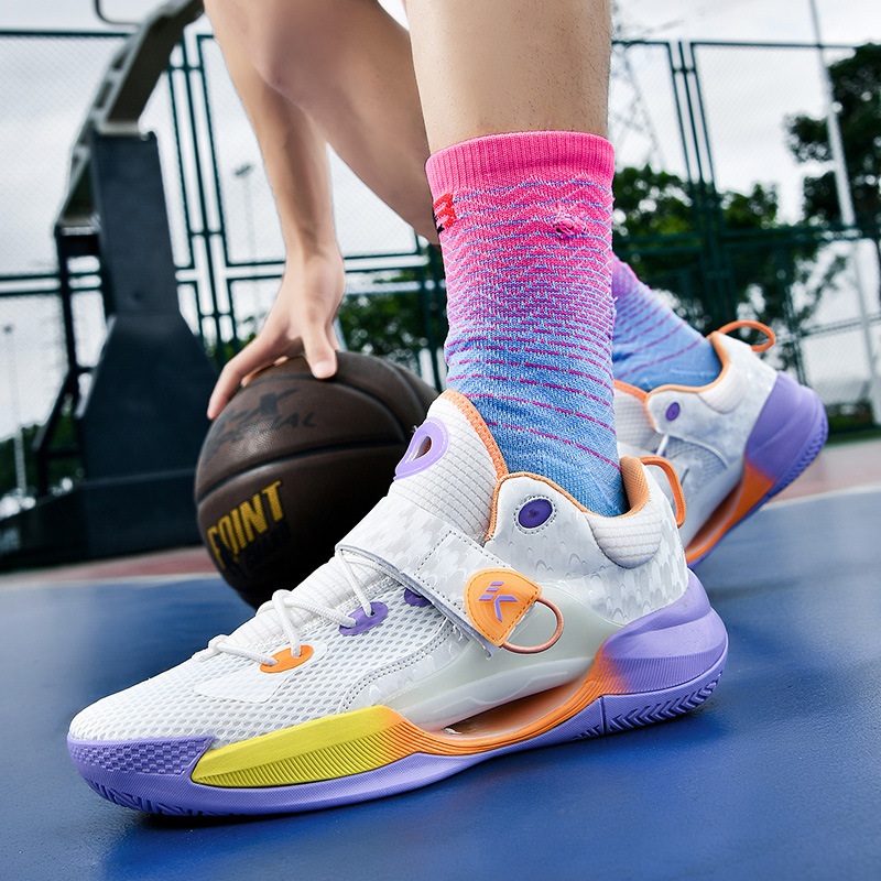 Men Women Basketball Shoes Fashion Thick Sole Anti-slip Professional Trendy Design Sports Shoes Multi Color Plus Size Free shipping