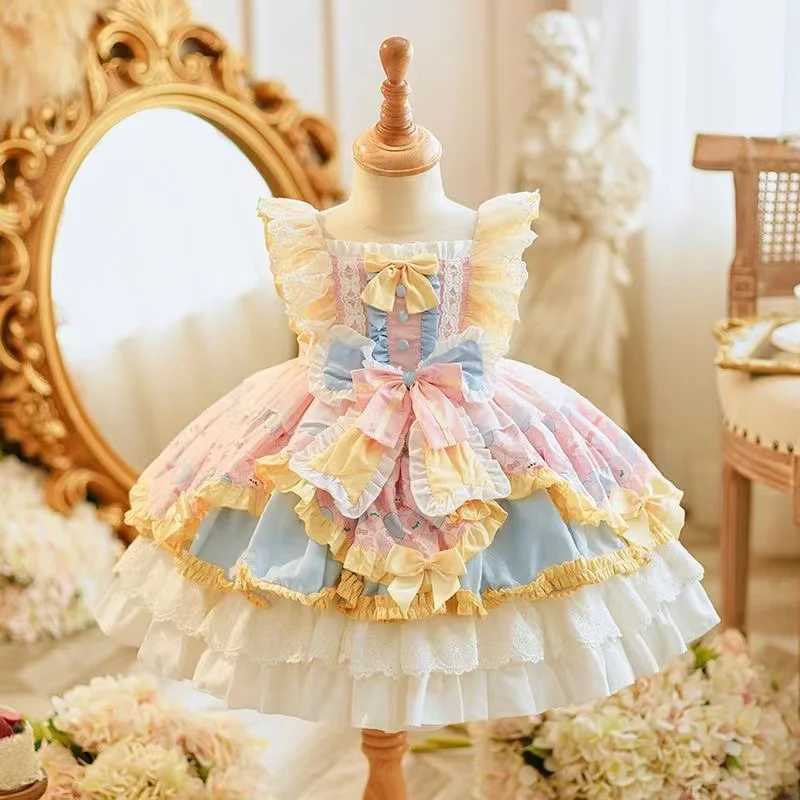 New Arrival Children Clothing Girl Lolita Princess Dress Birthday Party Dress Baby Performance Children Fluffy Dress Fashionable T250415