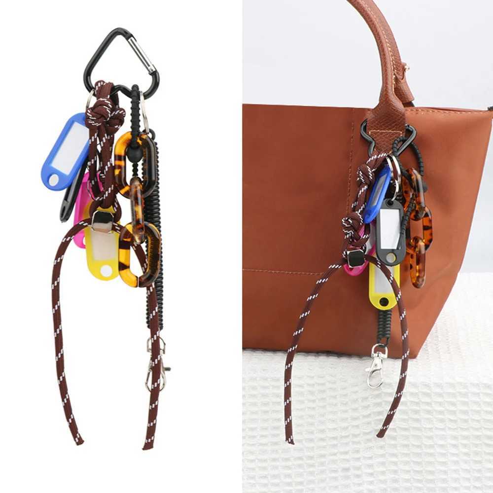 Keychains Lanyards Bag Parts Accessories Hot Multi-Functional Y2k Charms Keychain Lock Chain For Phone Case Hanging Ornaments Diy Weaving Pendant H250