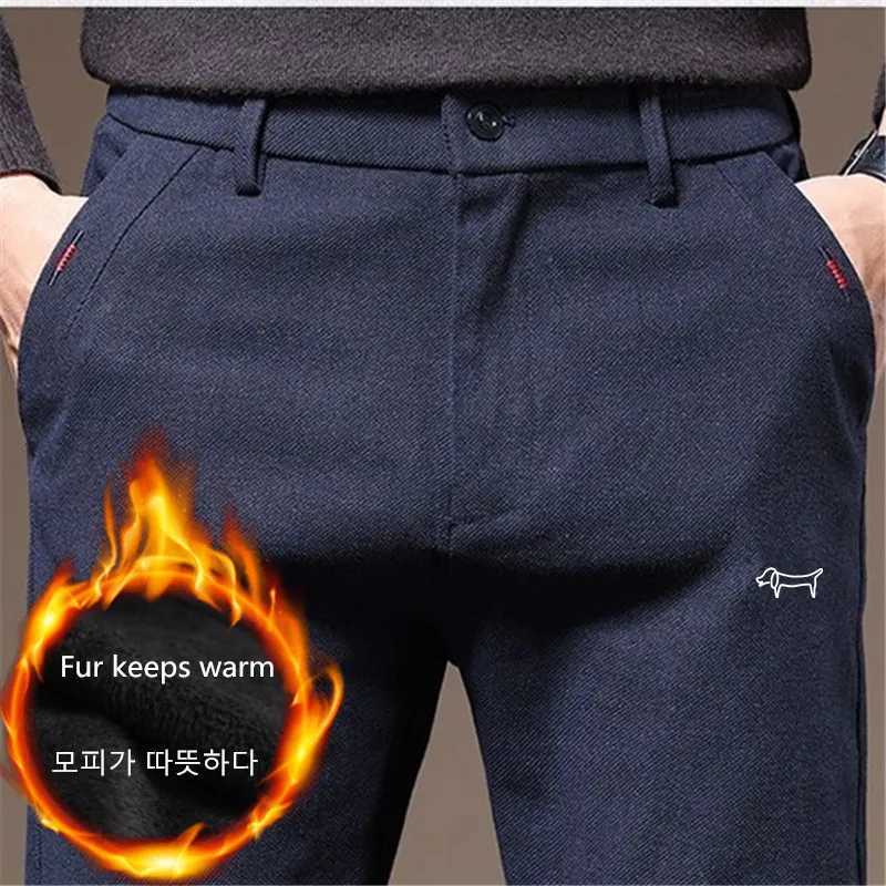 Winter Golf Pants For Men Thicken Villus Warm Golf Trousers Elasticity Golf Wear Casual Sport Fashion Casual Work Pant Golf Wear W250115