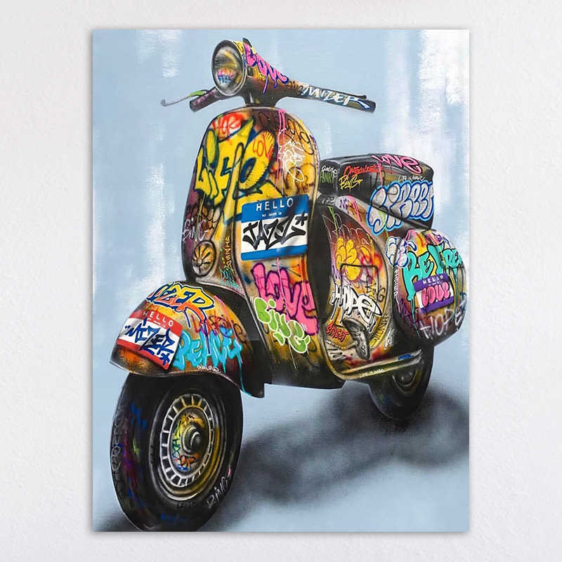 Paintings Corridor Art Poster Spray Painting Core Modern Living Room Fashion Home Decoration Painting Bedroom Hanging Solid Wood Hanging Painting H250