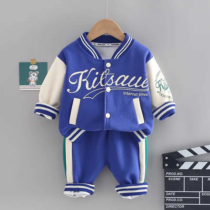 Clothing Sets Baby Boy Fall Clothes Boutique Outfits for Girls Long Sleeve Single Breasted Cardigan Coats Pants Infant Clothing Kids Sportwear Y241129