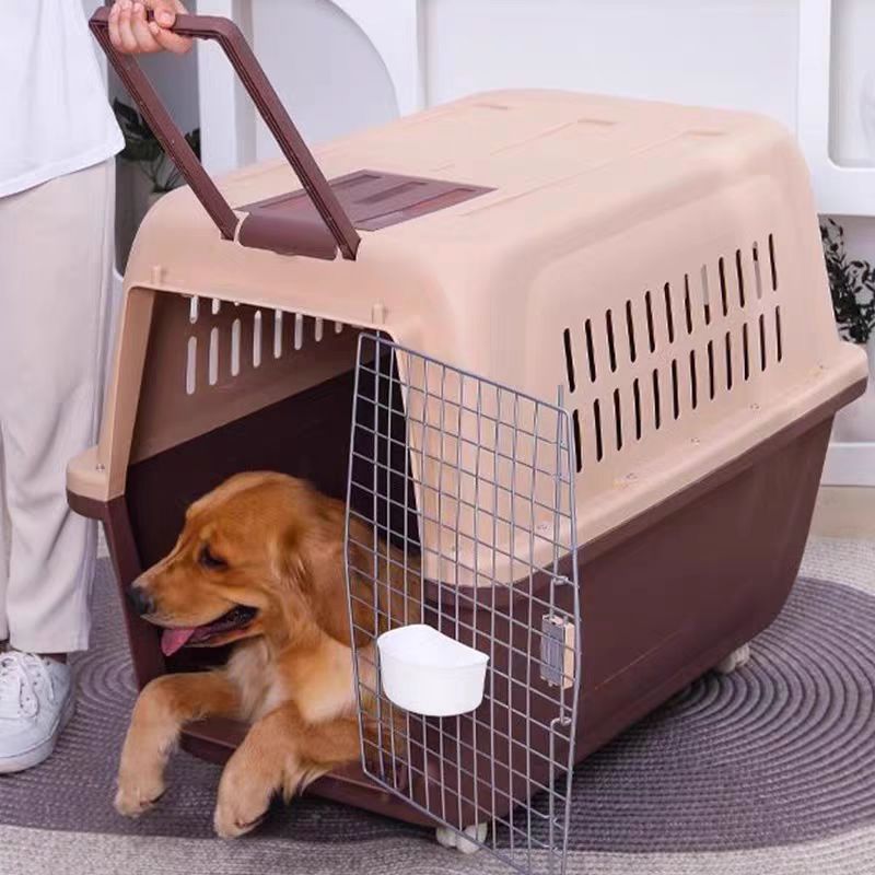 Cat Dog Carrier with WheelsExpandable Rolling Pet Carrier on Wheels Telescopic Handle and Shoulder Strap Travel Carriers for 18lbs Small Dogs Cats