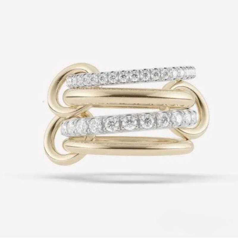 Halley Emerald Gemini Spinelli Kilcol Rings Brand Designer New Fine Jewelry Gold And Sterg Sier Hydra Ked Ring For Women
