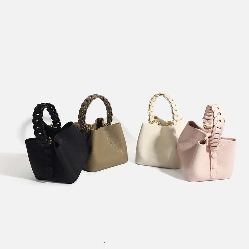 2024 Summer New Niche High-End Fashionable Woven Bucket Crossbody Handbag For Commuting Single Shoulder Diagonal Bag