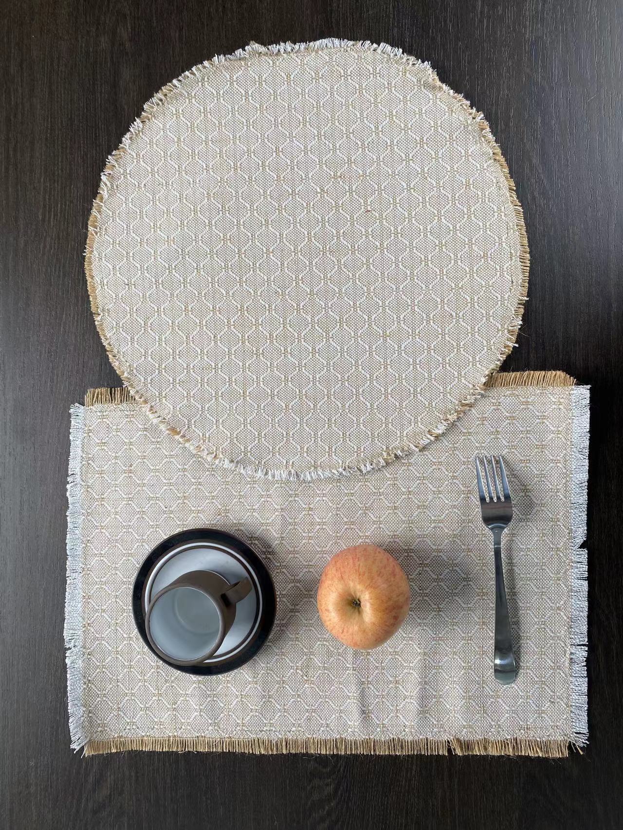 Sustainable Heavyweight Cotton Kitchen Table Runner with Sturdy Woven Construction
