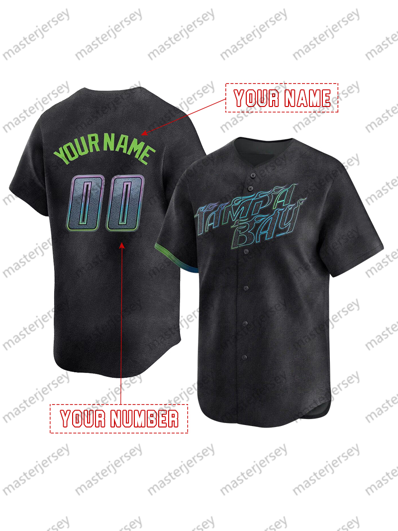 Men/Women/Youth Baseball Jerseys McClanahan Franco Lowe Boggs Arozarena Caballero Caminero Stitched Custom Jersey
