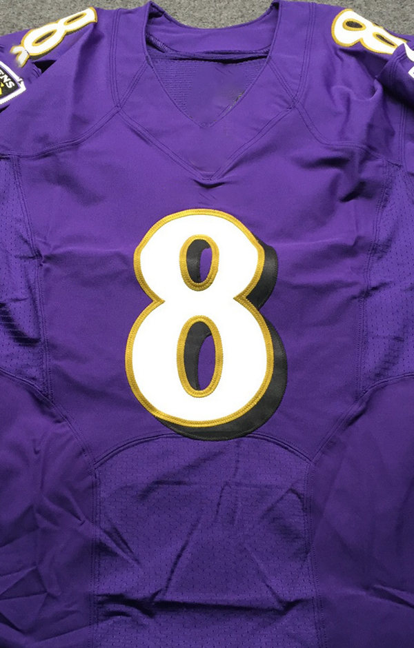 Personalized Custom Football Jerseys Lamar Jackson Derrick Henry Kyle Hamilton Zay Flowers Ray Lewis Ed Reed Jersey