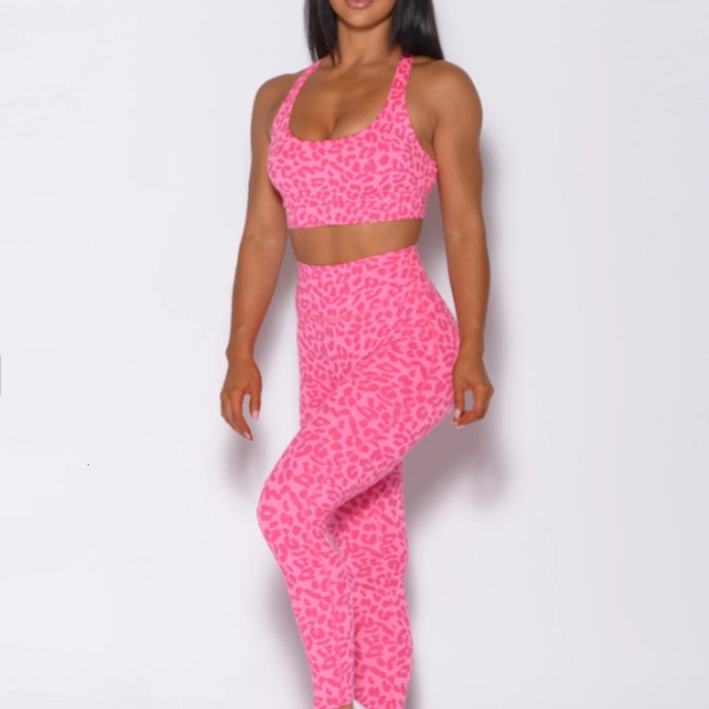 skimss set women tracksuit women womens designer clothing hot selling new leopard print tight pants fitness yoga suit set for european a 871