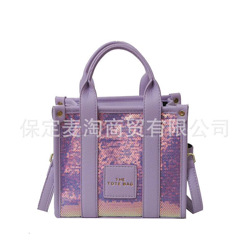 New Designer Shiny Simple Handbag Casual Shoulder Bag Women's Casual Bag
