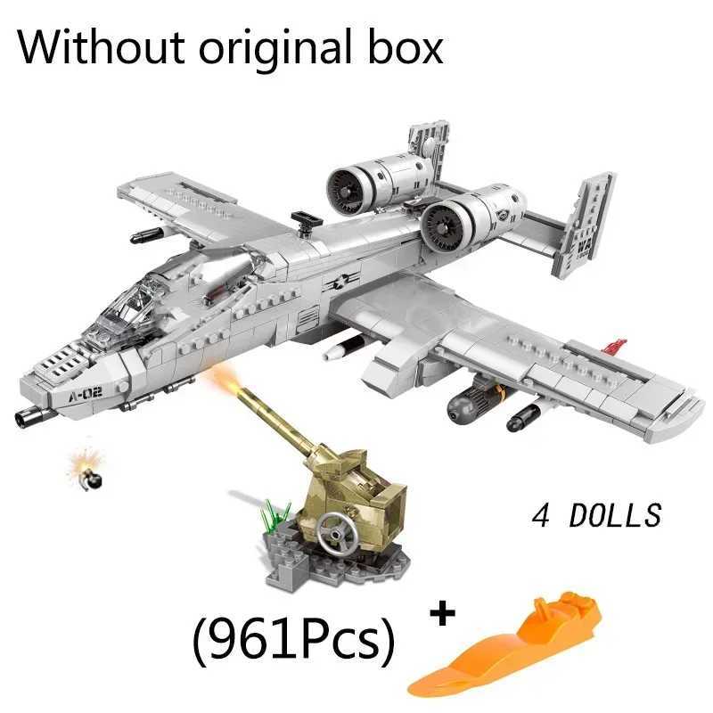 1713pcs Military The A10 F35 Fighter Building Blocks Thunderbolt II Warthog Fighter DIY WW2 Plane Brick Toys Gifts For Children W250115