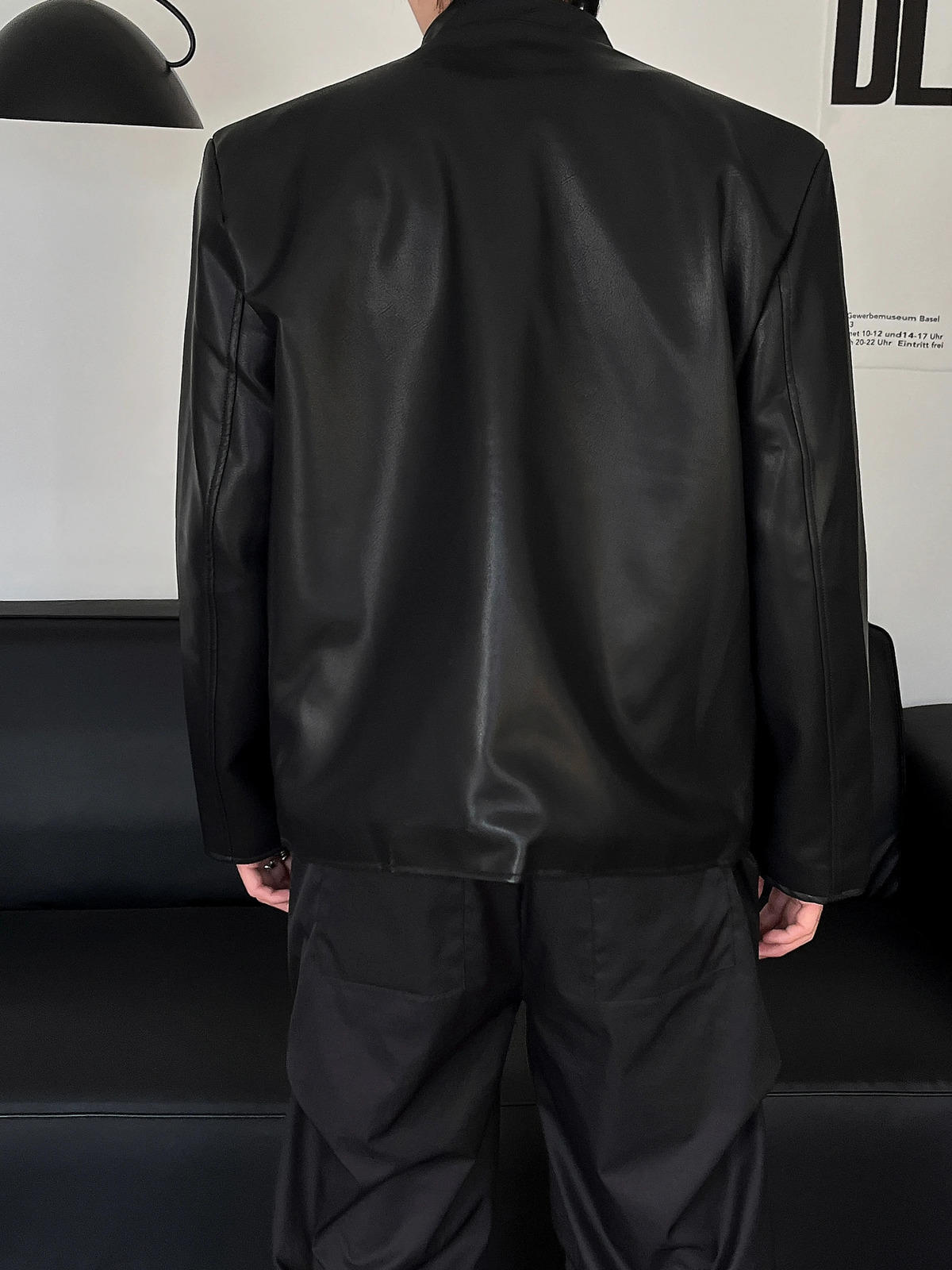 Highend trend mens Personality leather Cotton liner Mens Trendy Korean Blazer Original Stylish High Quality jacket 250109