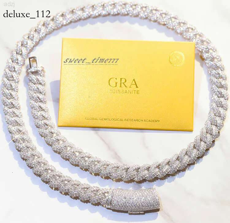 Wholesale for Men 6mm 9mm 13mm Width Sier Gold Plated Vvs Moissanite Dia Cuban k Chain