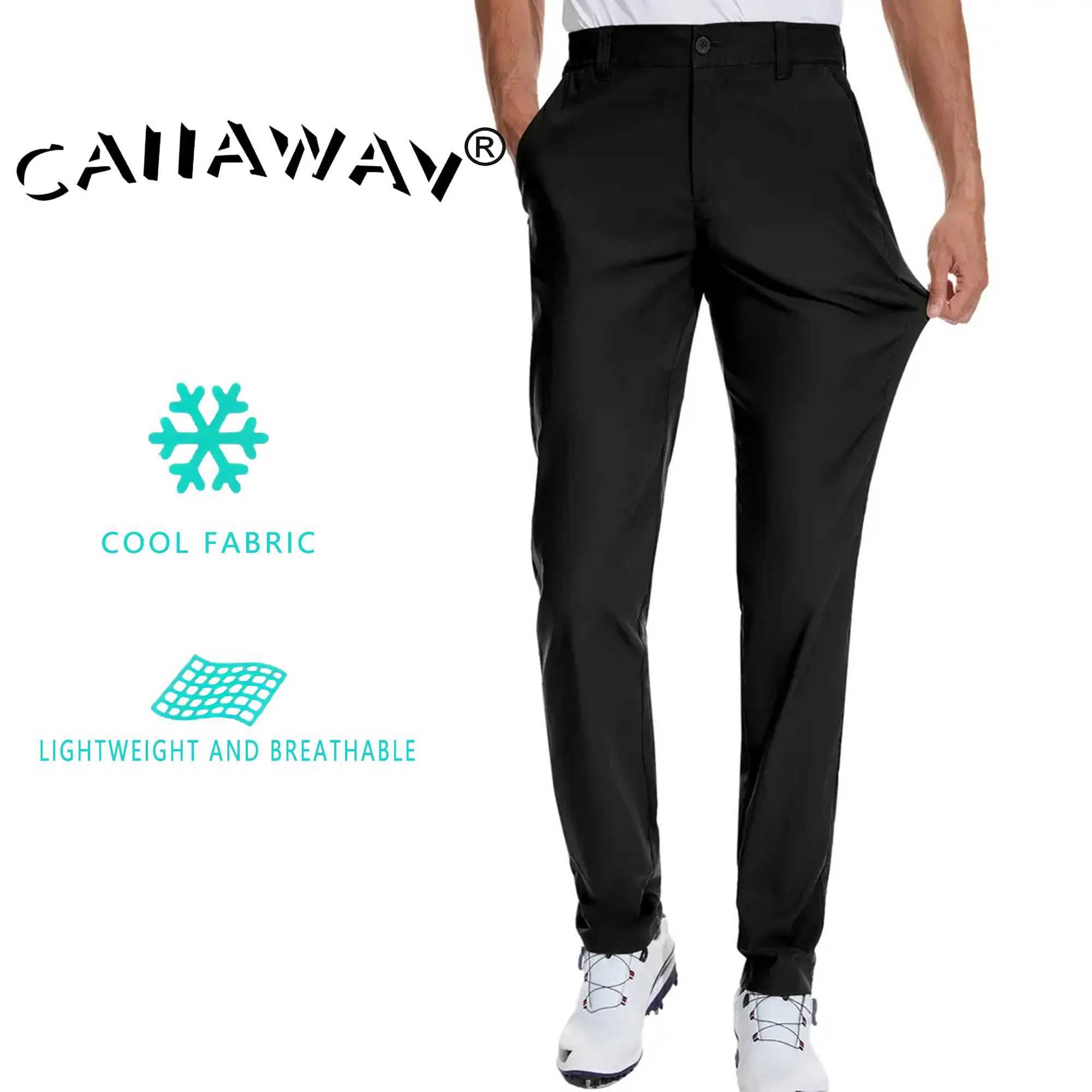 Golf summer sports pants mens breathable high elasticity outdoor slim fit and slimming effect W250115