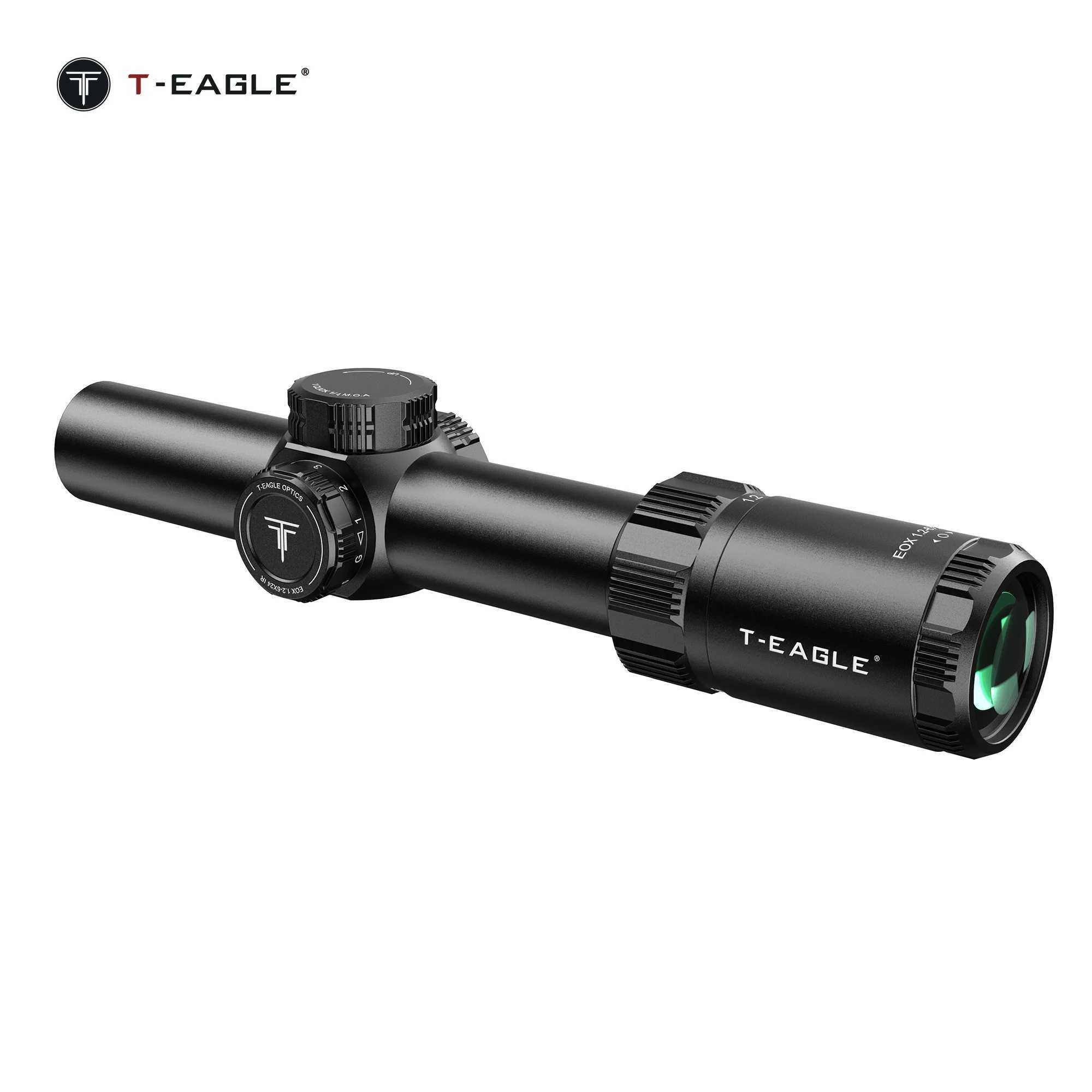 T-EAGLE EOX .2-6X24IR Tactical LPVO Short Rifle Scope For Hunting Caza Riflescope With Illuminated /4 MOA Airsoft Sight .223W241014