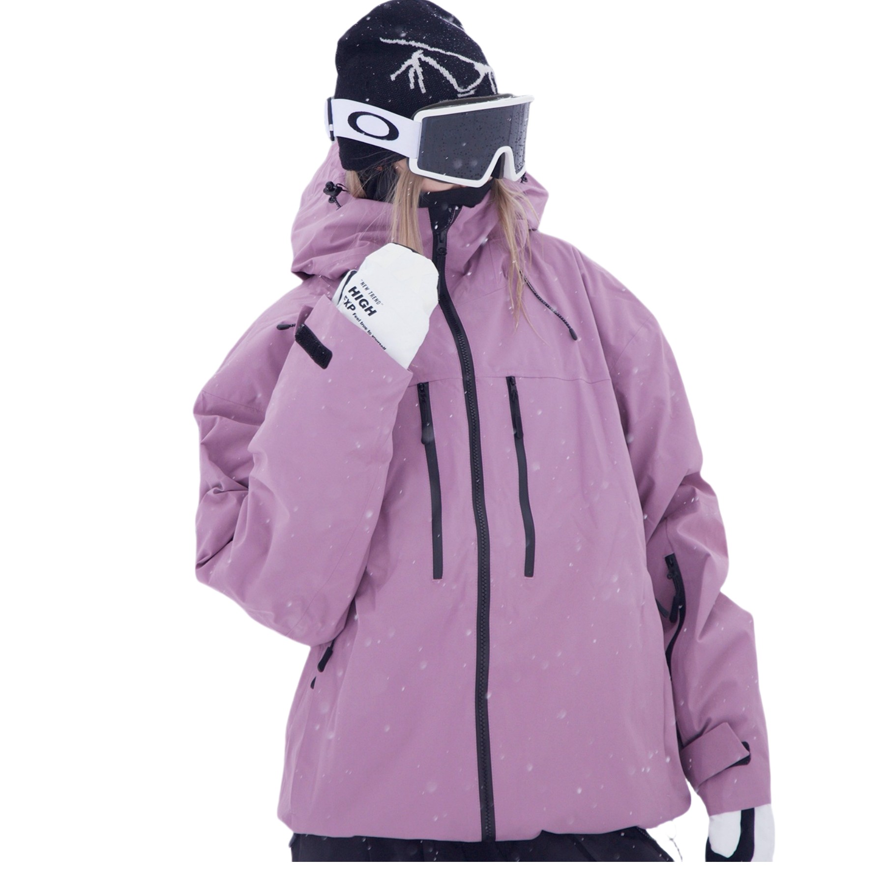 Women's Jackets Unisex Fluorescent Green Ski Jacket For Men Women Windproof Overalls Hoodie Waterproof Outdoor Snowboard Sports Clothing