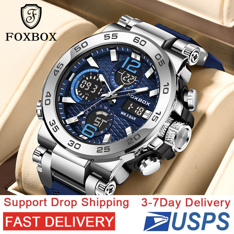 LIGE Luxury LED Display Men Wristwatches Luminous Sport Man Watch Waterproof Military Quartz Male Clock Relogio Masculino Quartz electronic dual displ