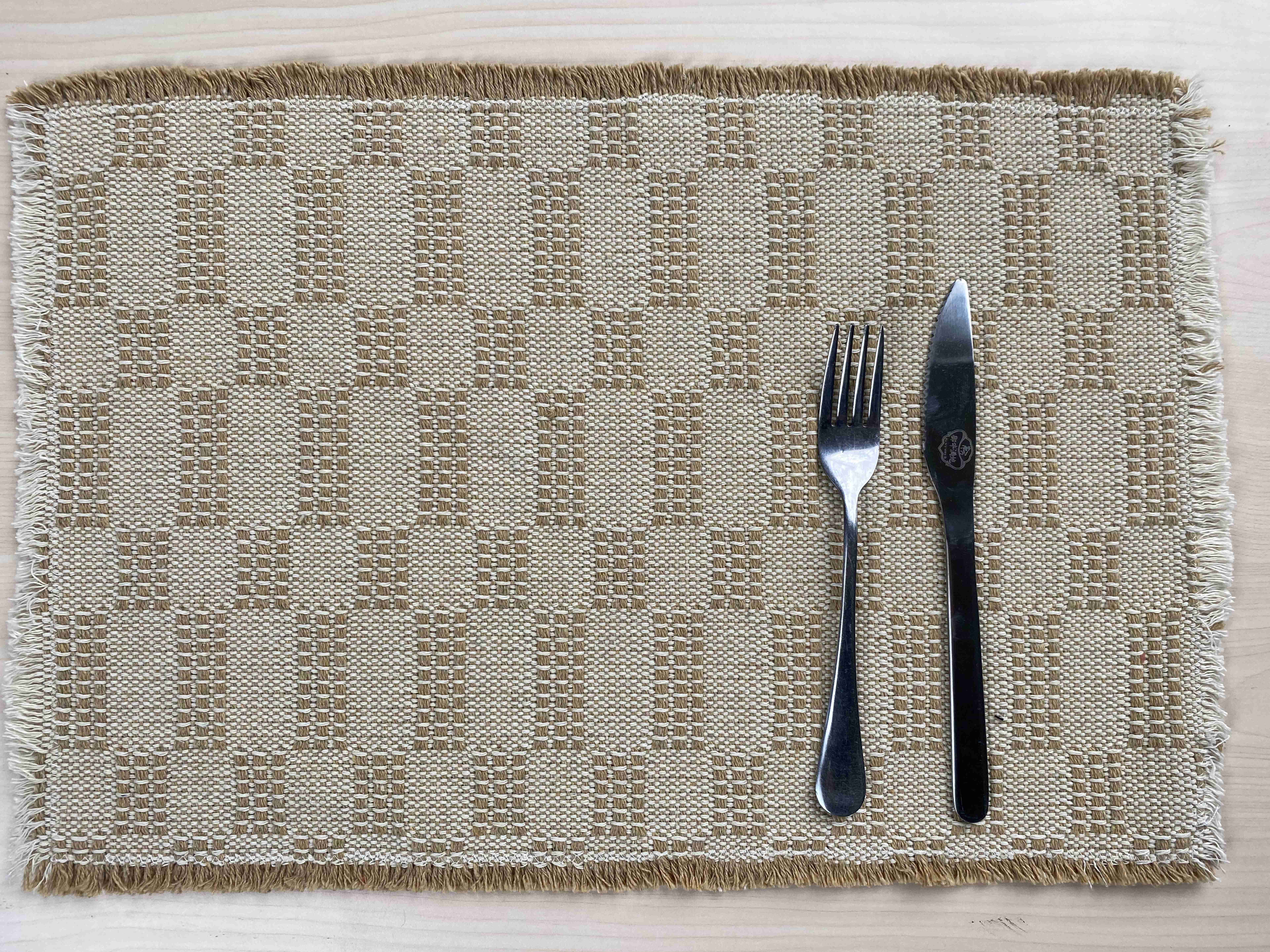 Heavyweight Handwoven Cotton Kitchen Table Mat - Eco-Friendly & Durable