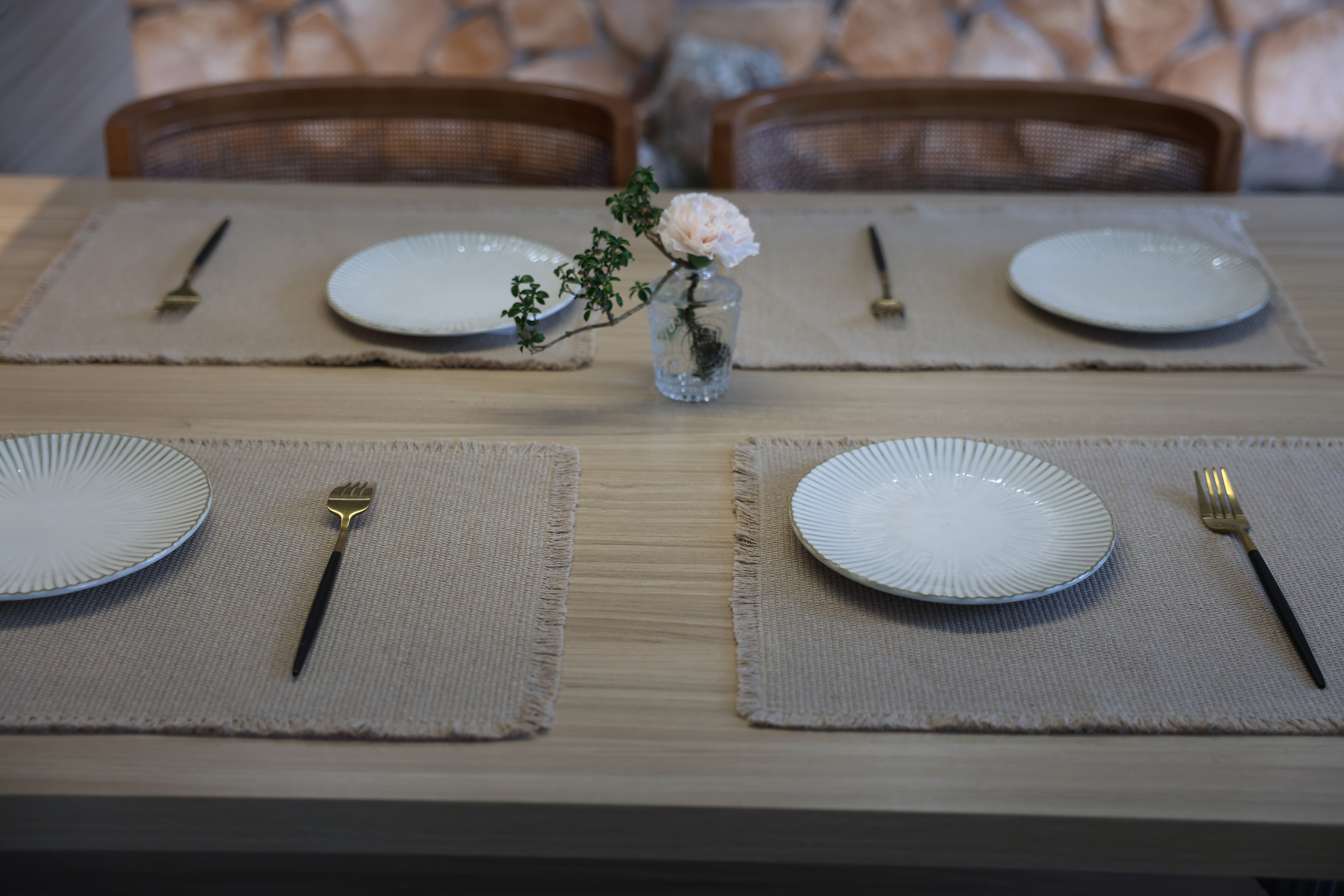 Heavyweight Cotton Kitchen Mat - Environmentally Conscious, Handmade Table Runner