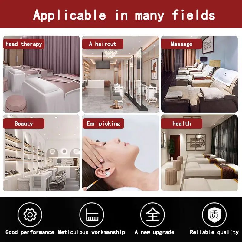 Mobile Water Tank Shampoo Wash Chair Massage Head Spa Adjustable Water Circulation Multifunctional Fumigable Shampoo Bed