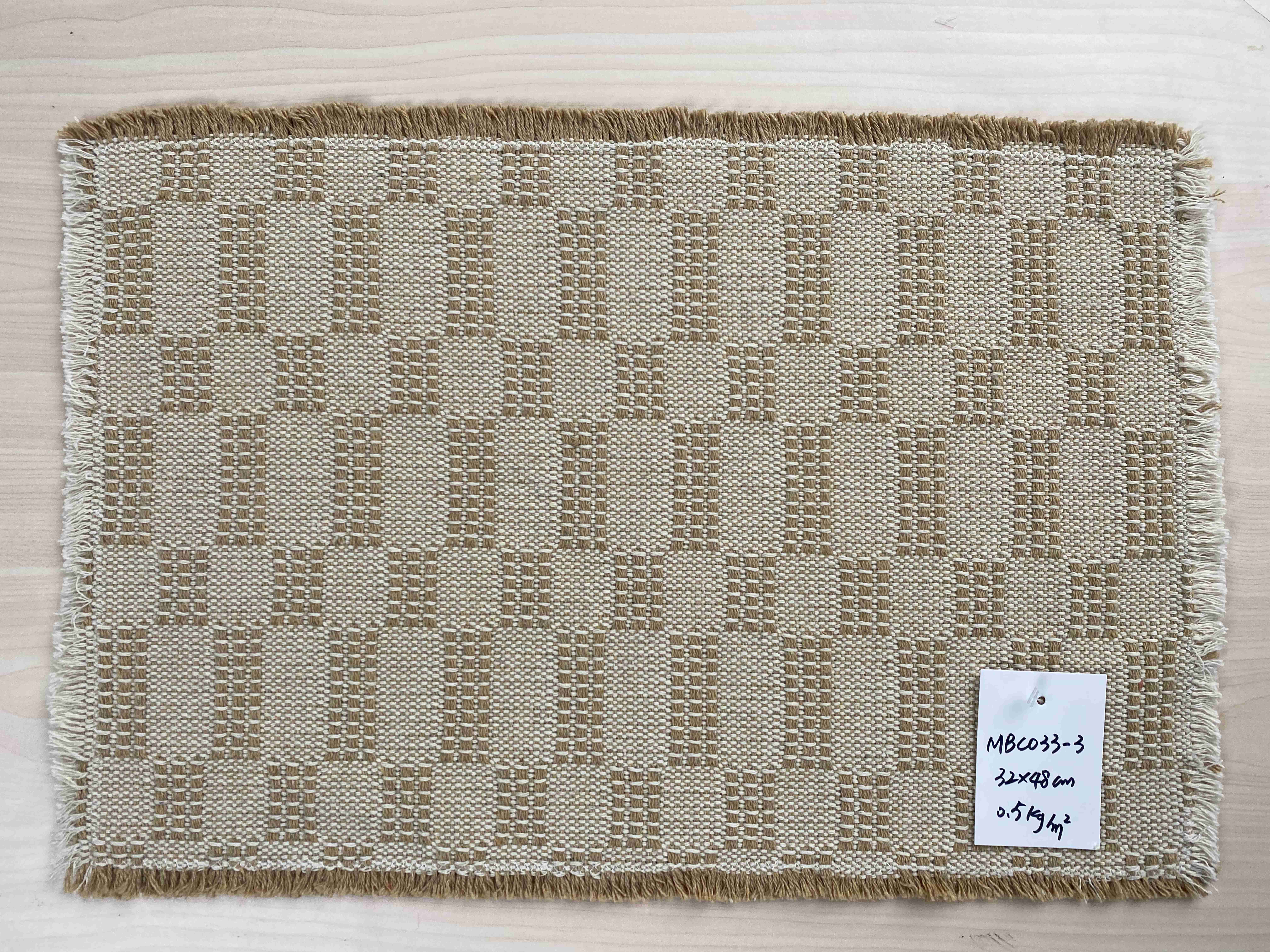 Heavyweight Handwoven Cotton Kitchen Table Mat - Eco-Friendly & Durable