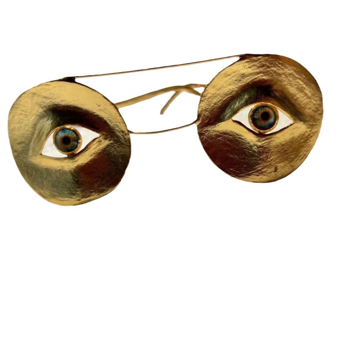 Vintage Vintag Devil's Eye Exaggerated Limited Edition Schiaparelli Glasses Hiphop Rock Punk Accessories Decoration - view 5