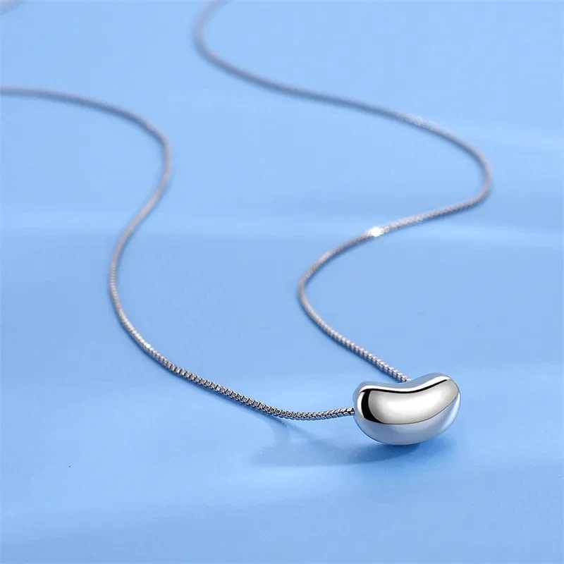 High Quality Silver Color Acacia Bean Pea Pendant Necklace Ladies Godd Gift Charm Fashion JewelryXJ250510