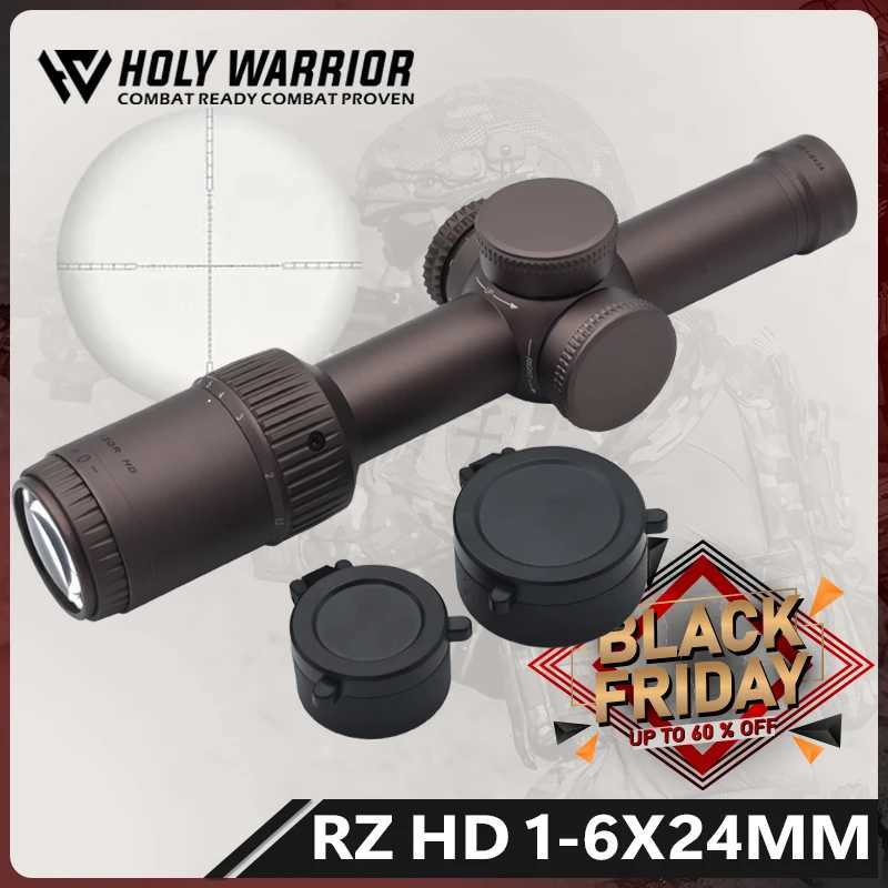 Holy Warrior Tactical RZ HD -6X24 HD RIFLE SCOPE Airsoft Optic Rifle LPVO Scope 20mm RailW241014