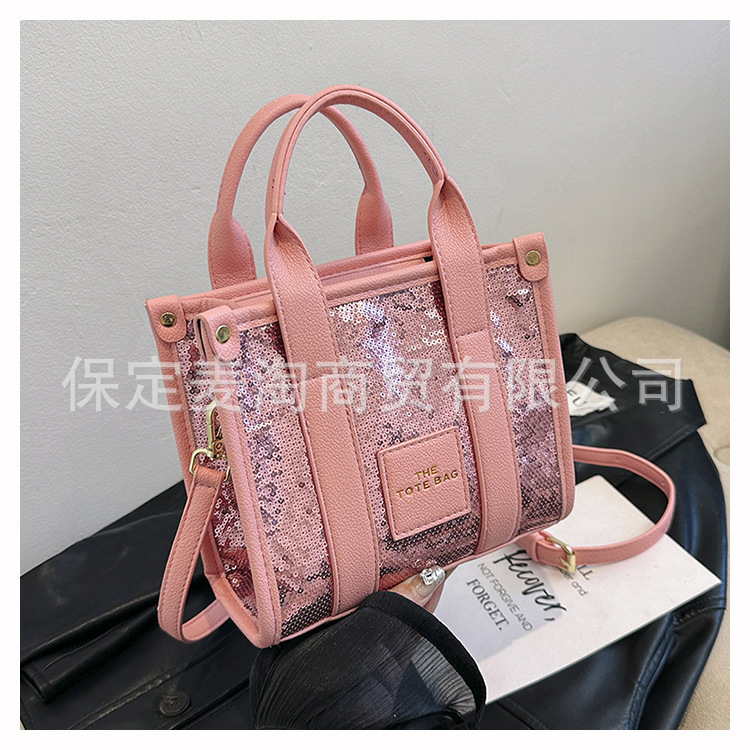 New Designer Shiny Simple Handbag Casual Shoulder Bag Women's Casual Bag