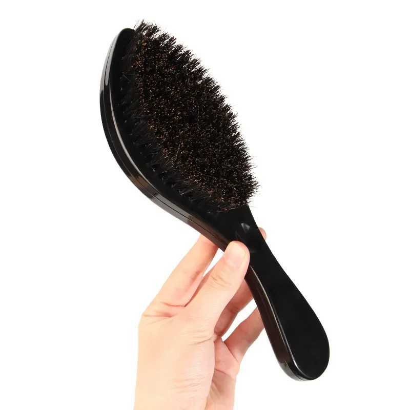 New MAN Hair Brush Boar Bristle For Mens Beard Shaving Comb Face Massage Facial Hair Cleaning Brush Wave Comb Drop Shipping W250115