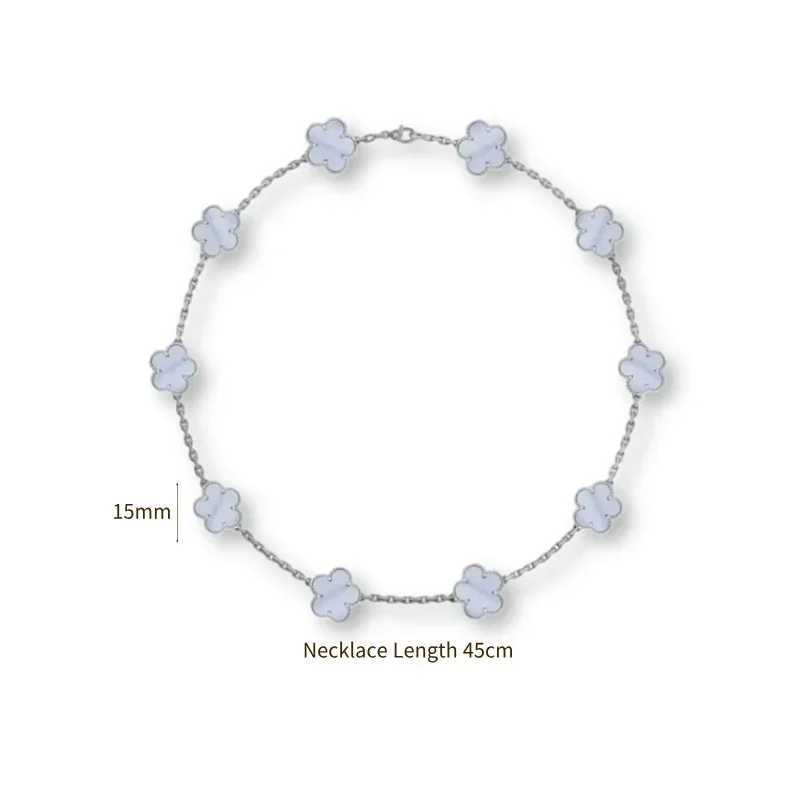 Pendant Necklaces 2025 S925 Silver Clover Necklace for Women jewelry in a delicate and elegant style H250115