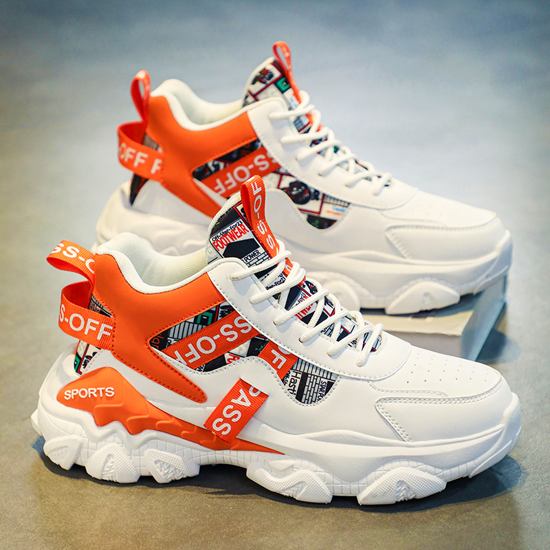 Men's shoes autumn winter 2025 new sports life sports leisure running increase basketball daddy plus velvet tide shoes