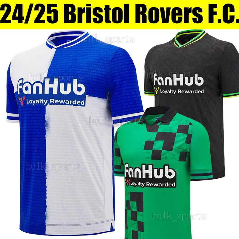 24/25 Bristol Rovers Soccer Jerseys 2024 2025 OMOCHERE SINCLAIR FORDE MARTIN MCCORMICK LINDSAY TAYLOR Football Shirt men