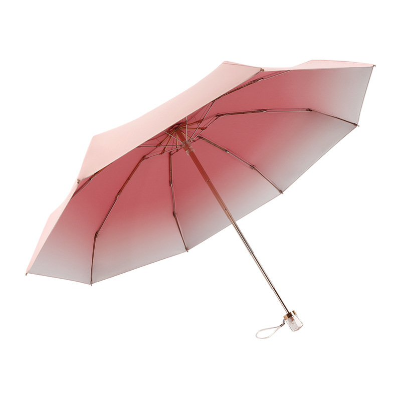 Beautiful Three-Fold Sunscreen Umbrella - Durable, UV Blocking & Waterproof