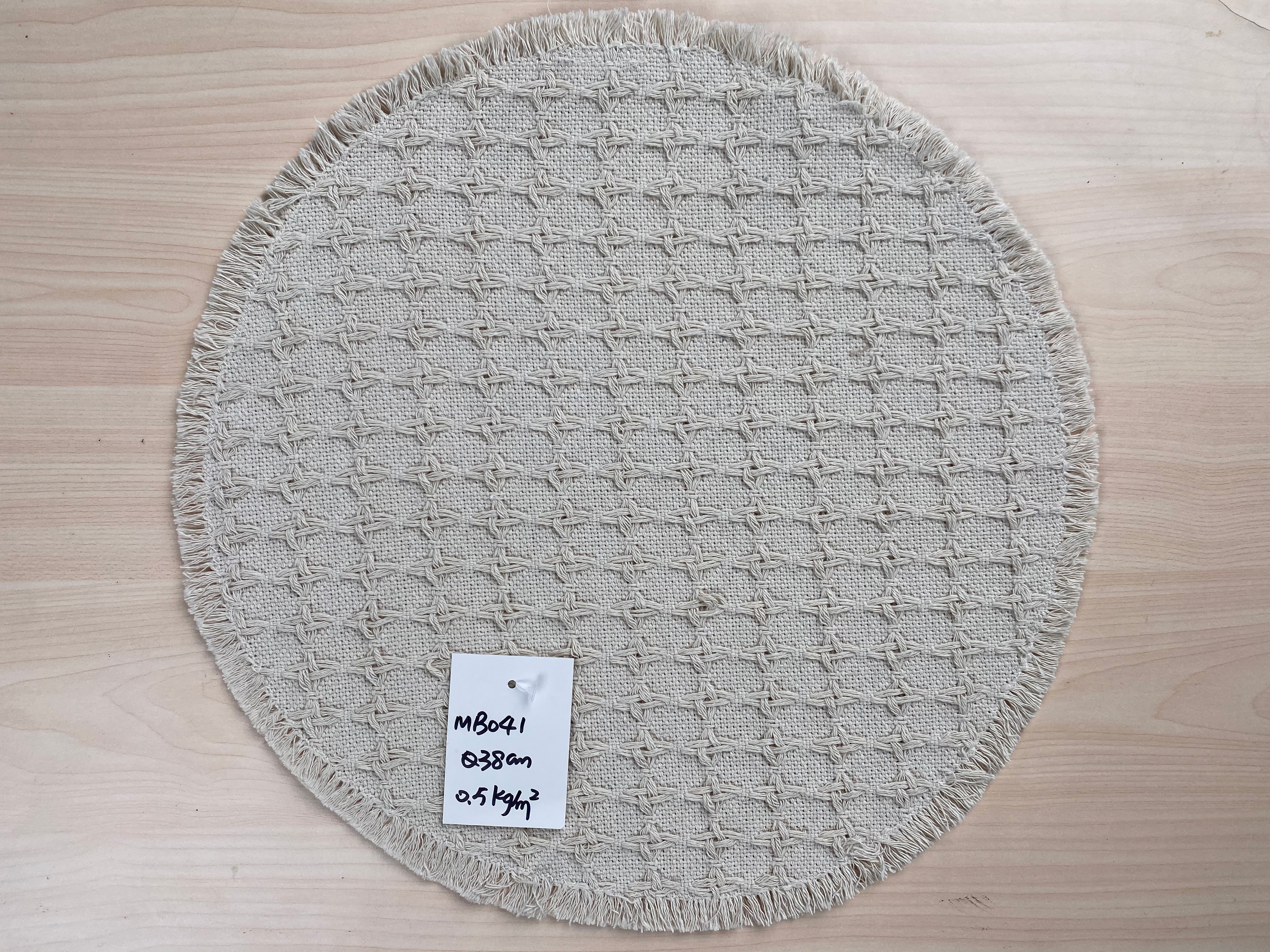 Eco-Friendly Handcrafted Thick Cotton Table Mat - Durable Kitchen Rug