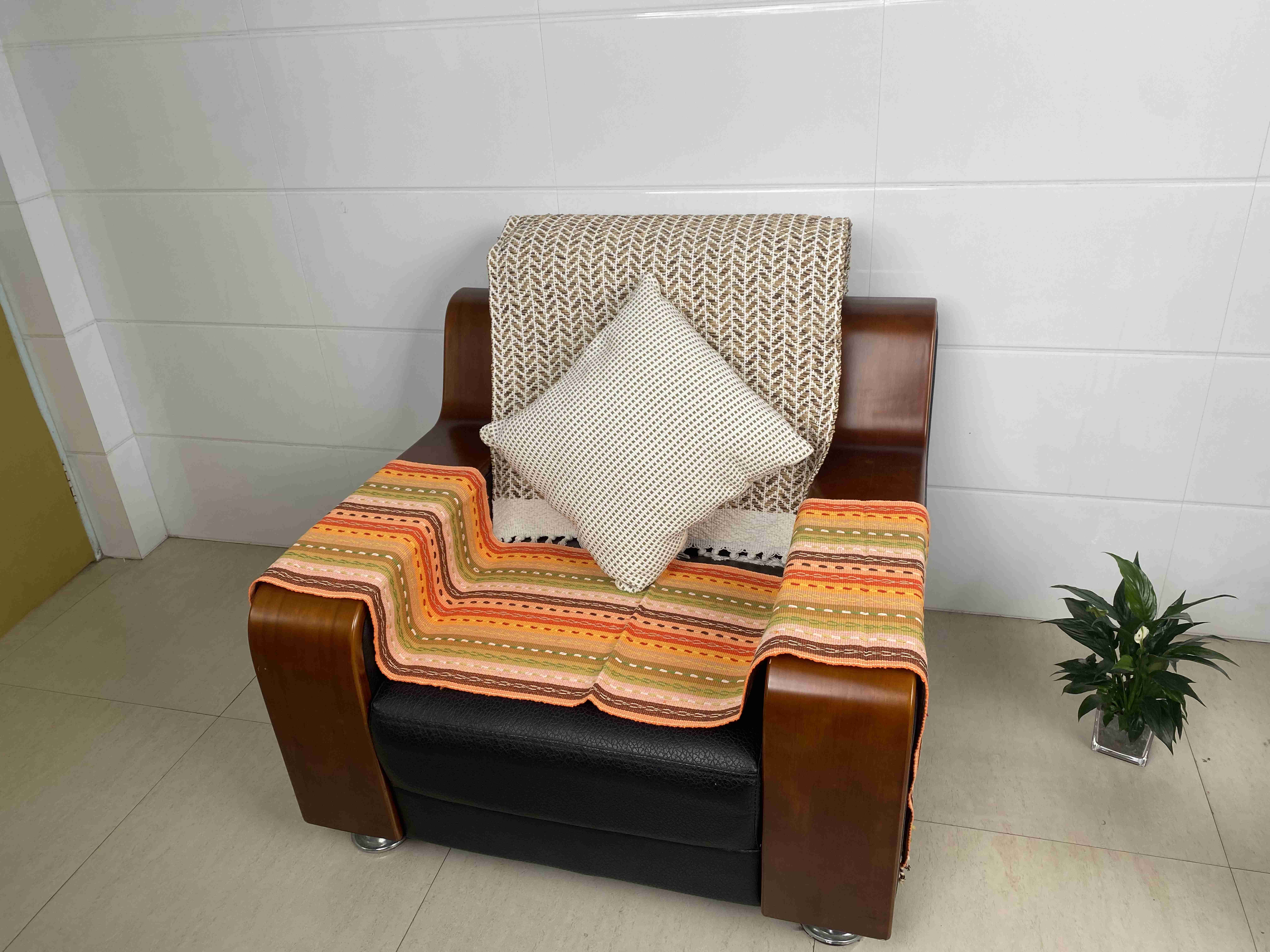Natural Textured Cushion Set - Comfortable & Long-lasting Living Room Accents