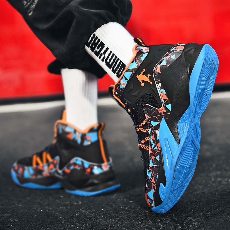 Hot Yuanyang basketball shoes 2025 summer fashion new high-top sports shoes mesh breathable training shoes for men and women