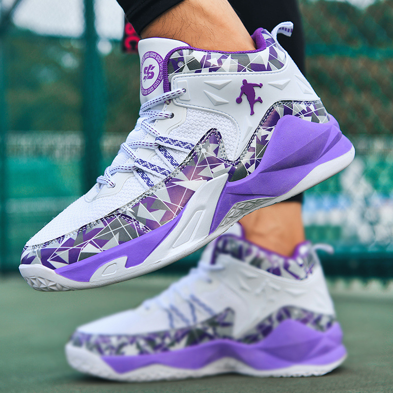 Hot Yuanyang basketball shoes 2025 fashion new high-top sports shoes mesh breathable training shoes for men and women