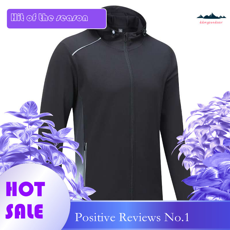 Ddmyoutdoor China Domestic Men Jogging Jacket Running Football Outdoor Quick Dry Breathable Hooded Reflective Gym Workout Zipper Pocket Sport Hiking C