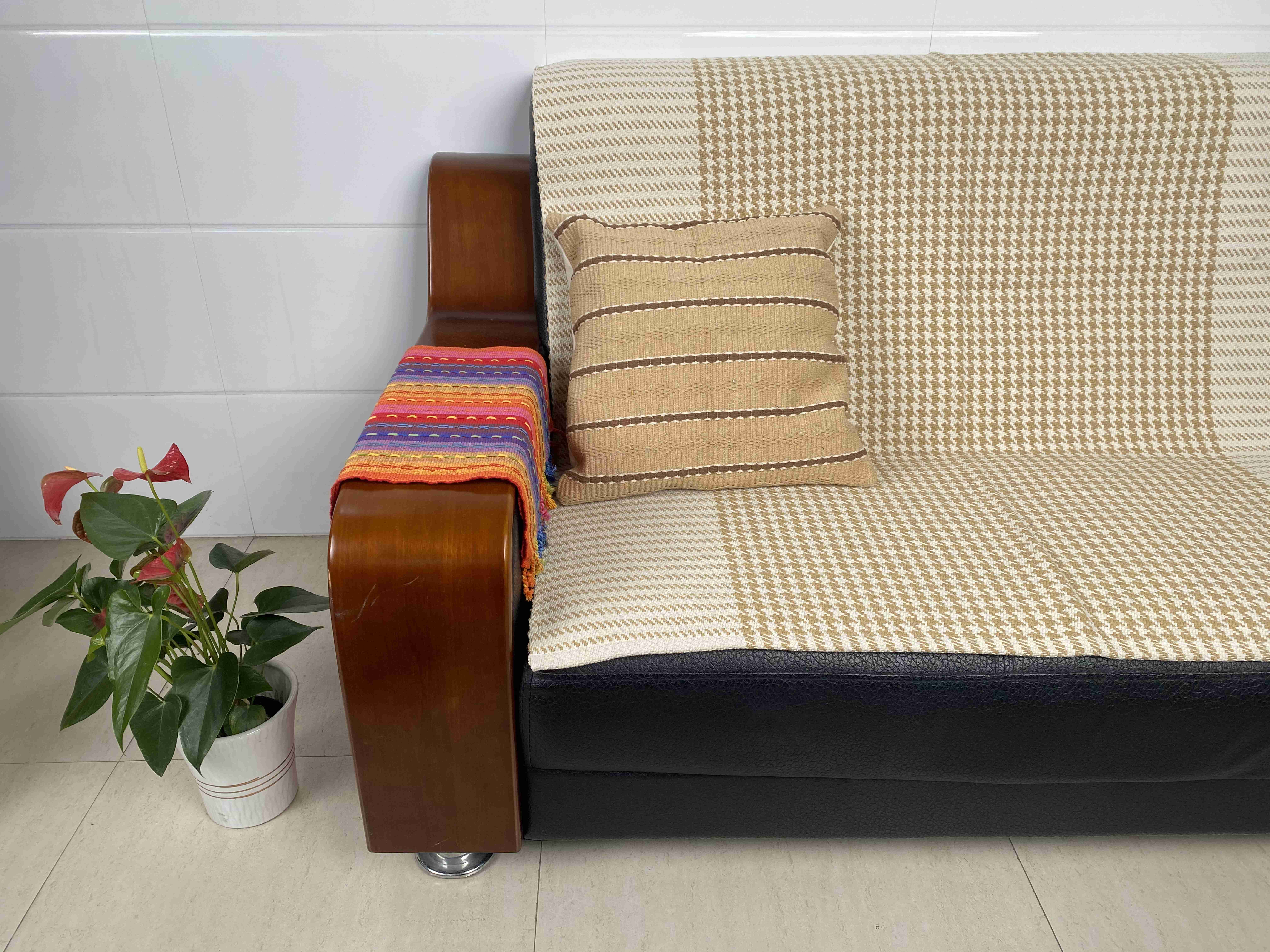Natural Textured Fabric Cushions - Versatile Design for Elegant Living Spaces