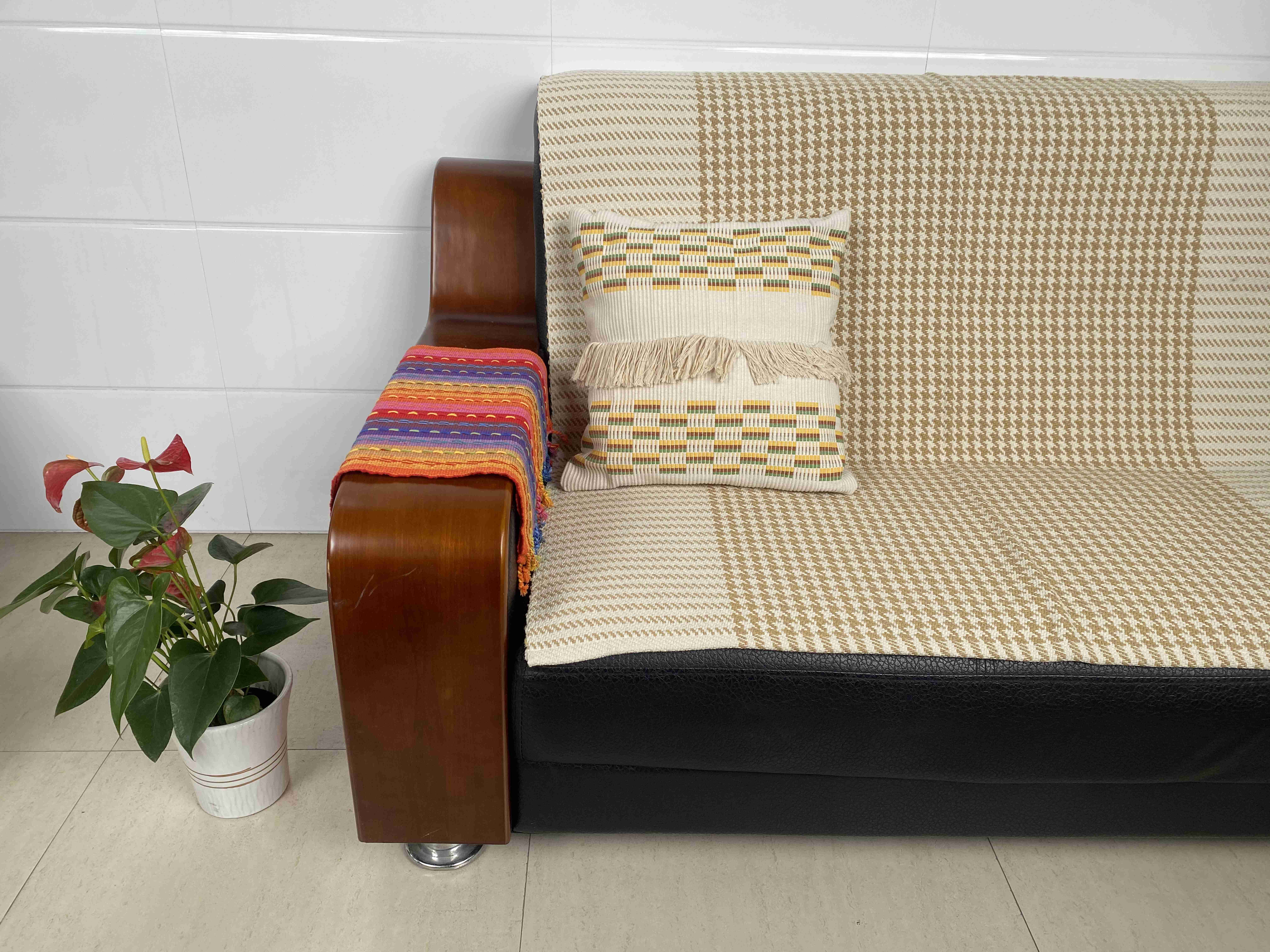 Eco-Friendly Living Room Decor - Long-Lasting Natural Texture Cushion Covers