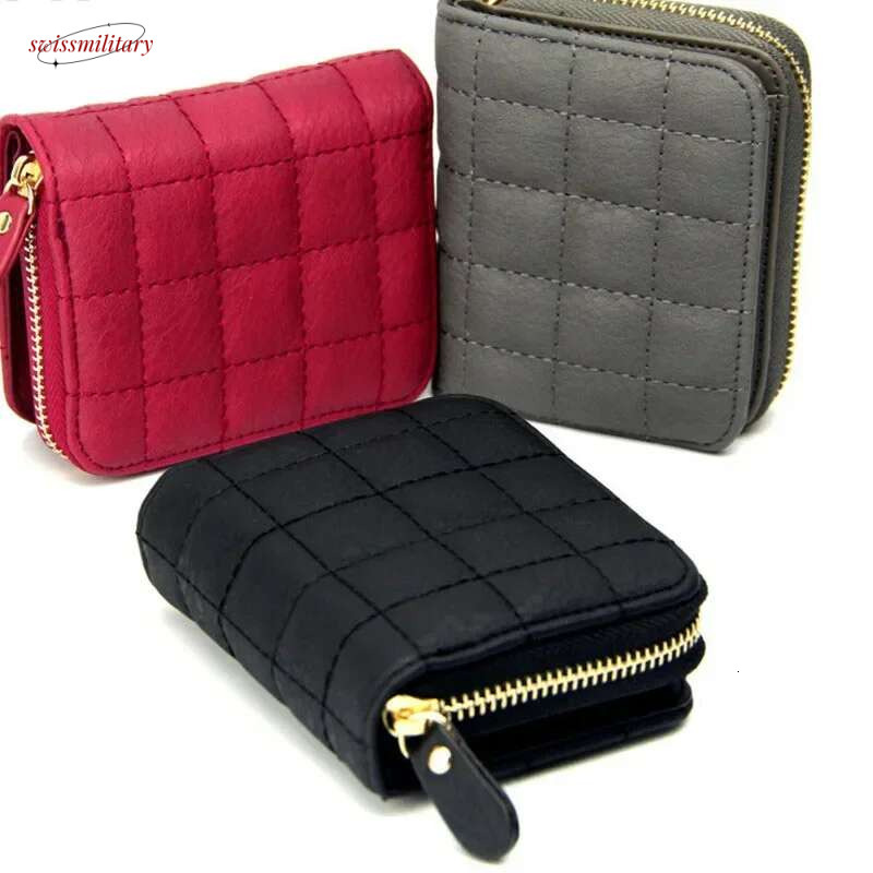 Women's Zipper&Hasp cute wallet Student Small PU Wallet Coin Purse Fashion Card Bag For Women swissmilitary