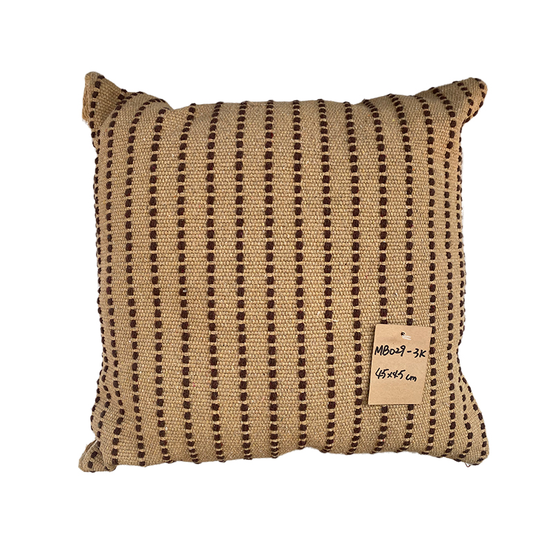 Elegant Durable Fabric Cushions with Breathable Handwoven Texture - Ideal for Living Rooms