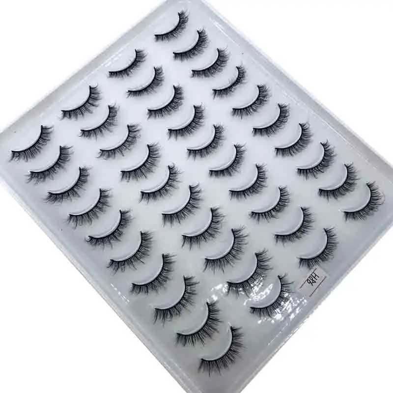 HBZGTLAD New 20 Pairs 3D Mink Hair False Eyelashes Natural/Thick Long Eye Lashes Wispy Makeup Beauty Extension ToolsXJ250116